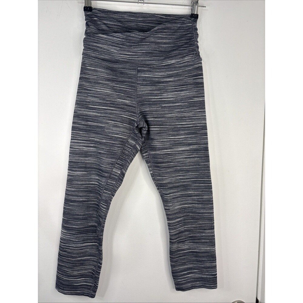 Lululemon Align Mini Space Dye Gray Size 6 Good Condition Sides Rouched